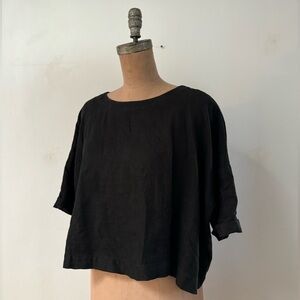 not perfect linen Linen Top OLD LONDON deepest black